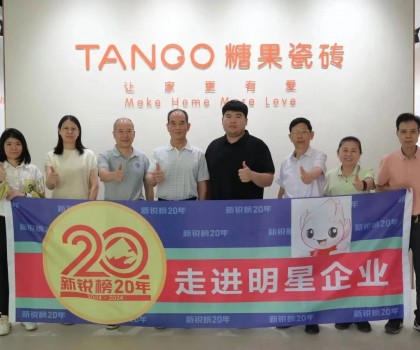 糖果瓷磚榮獲第20屆新銳榜“優(yōu)秀質(zhì)感美學(xué)產(chǎn)品”，實(shí)力見證！