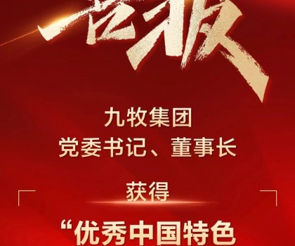 全國表彰！九牧集團(tuán)黨委書記、董事長獲得“優(yōu)秀中國特色社會主義事業(yè)建設(shè)者”稱號